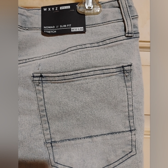 New With Tags WXYZ Jeans 32 Waist 30 Long Nomad Slim Fit Stretch Jeans - Picture 11 of 12
